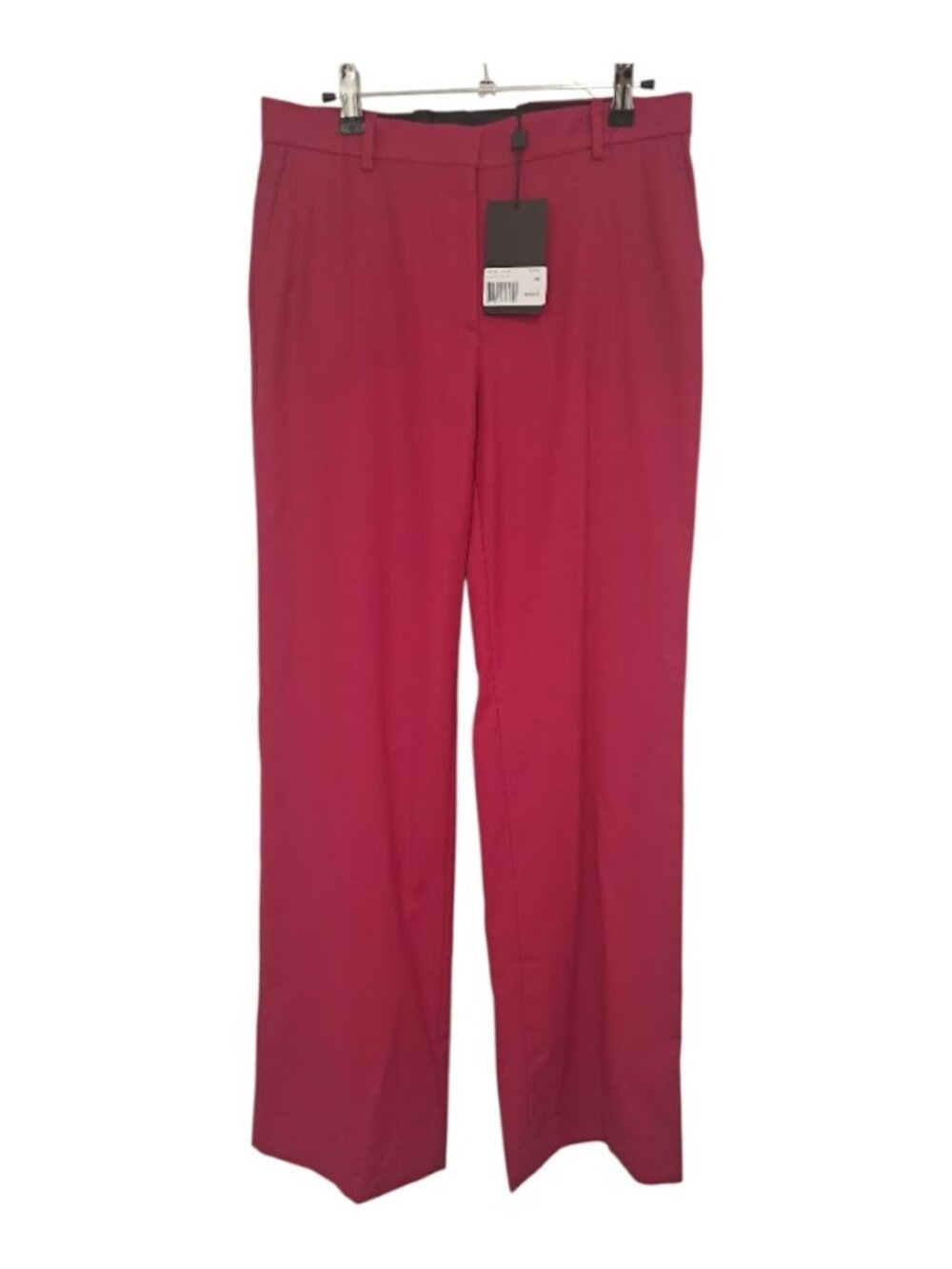 The Kooples NWT Women’s fuchsia pink 100% Wool High-Rise Wide-Leg Trou